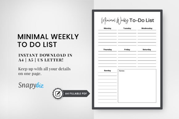 Download Weekly to Do List Printable Planner Pdf - Printable planner Collection