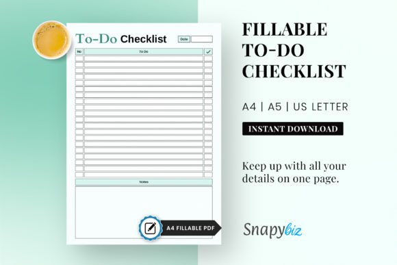 Download To Do Checklist Printable Planner PDF - Printable planner Collection