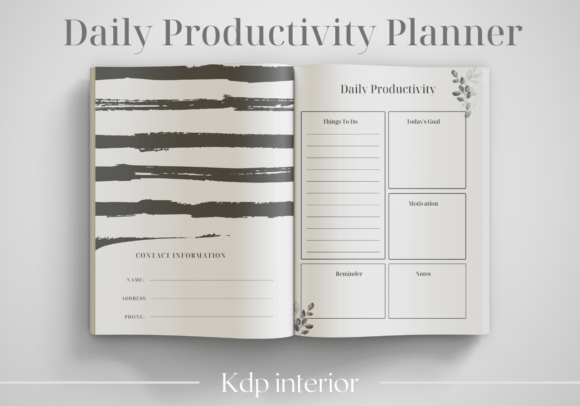Download Daily Productivity Planner /KDP Interior - Premium Resources