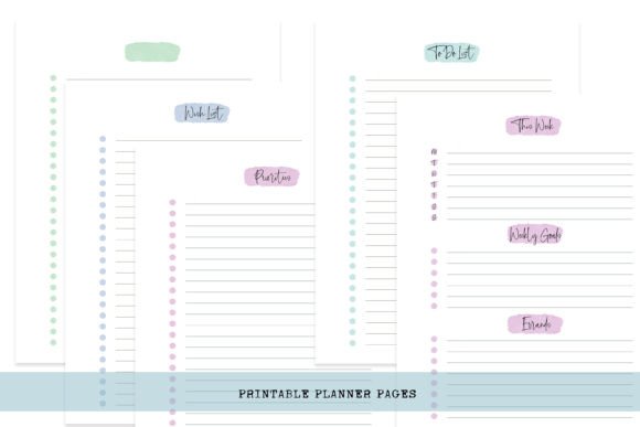 Download Pretty Printable Planner Pages - Printable planner Collection