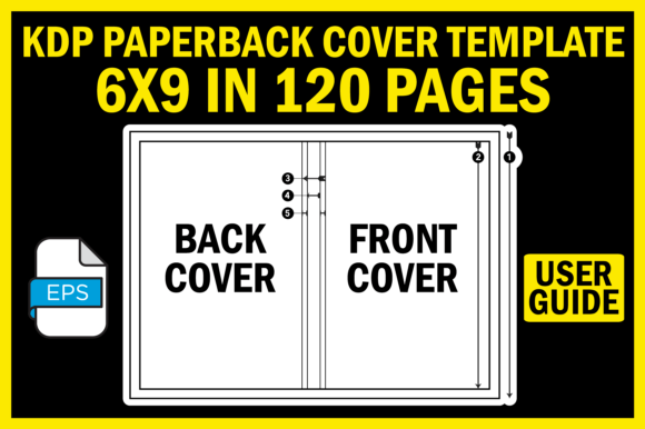Download KDP Cover Template 6X9 in 120 Pages - Premium Bundle
